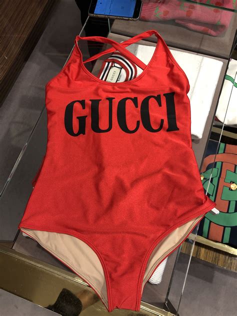 gucci swimsuit red|gucci swimsuit women.